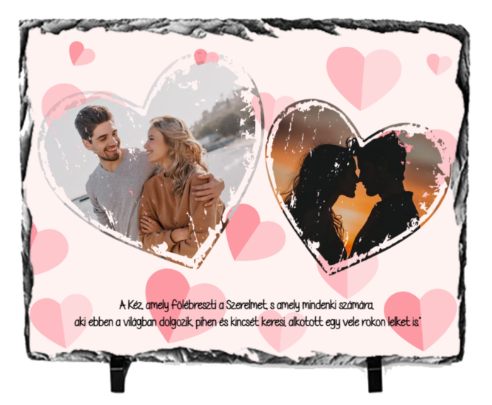 Fényképes Gránitkő (15x21)  -  Valentin - L01