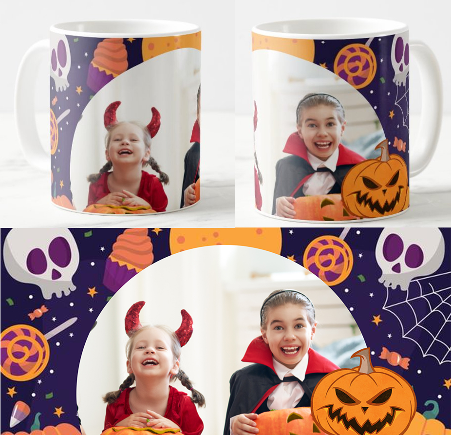 Egyedi fényképes Bögre - Halloween - H01