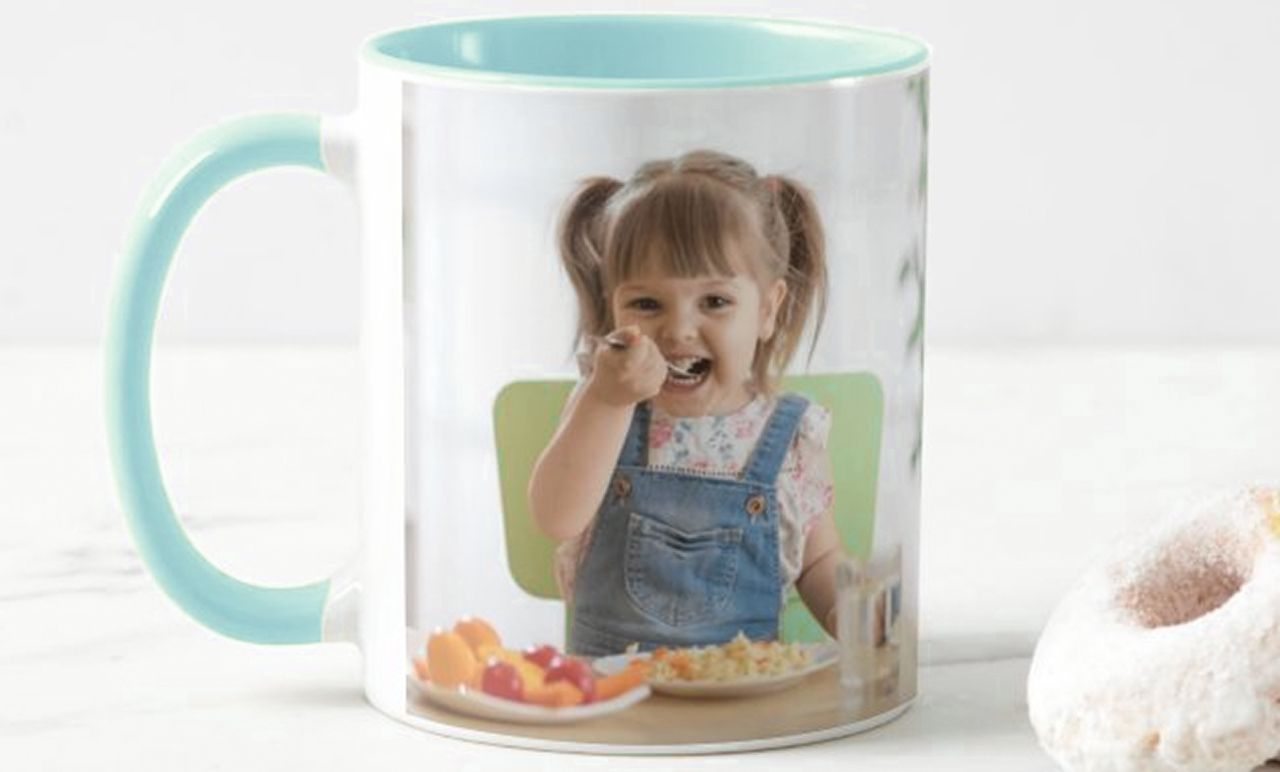 Fényképes Bögre - Színesbelsős - Menta - 3dl