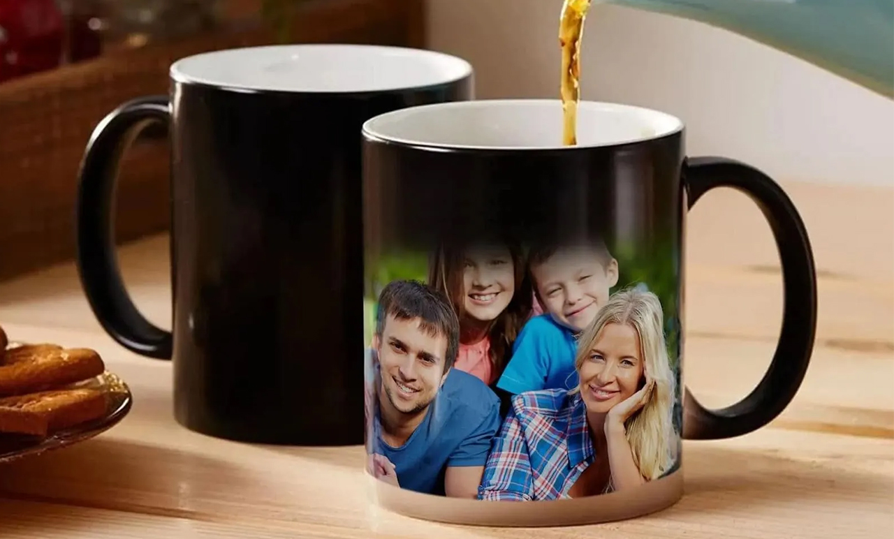 Fényképes Bögre - Varázsbögre - Fekete - 3dl