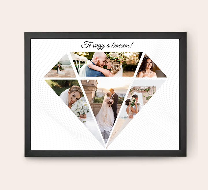 Egyedi kollázs készítés - 30x40  - Esküvő