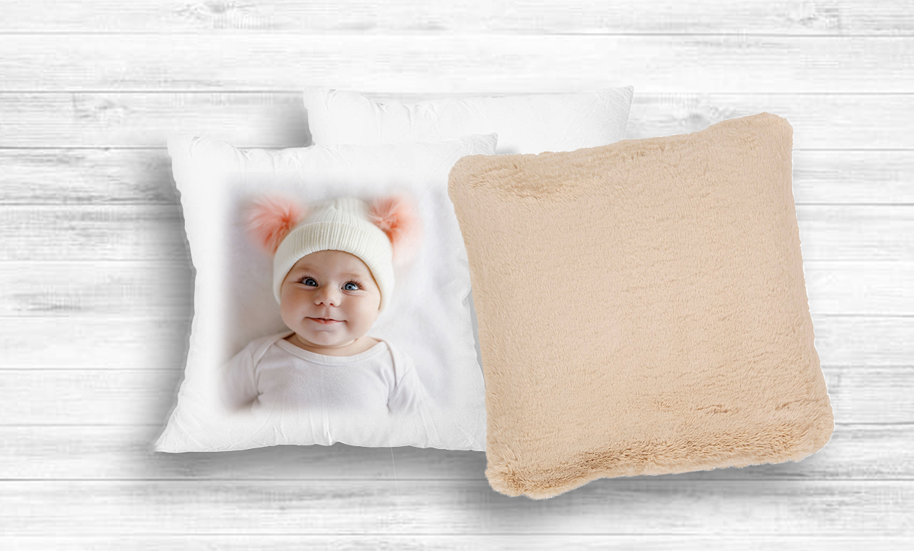 Fényképes Párna - 40x40 - Bézs