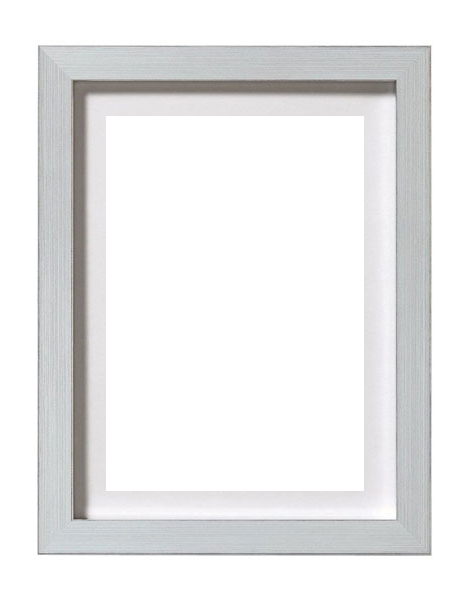 Fa képkeret ezüst üvegezett 20x30