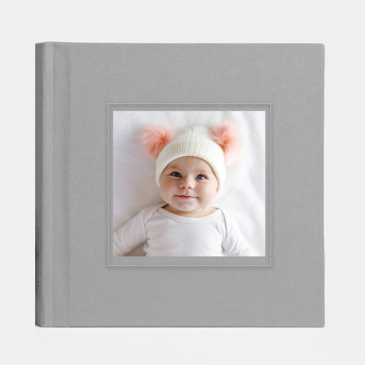 Fotókönyv 30x30cm - Szürke szövet