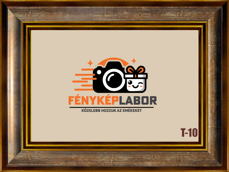 Képkeret 70x100 cm barna-arany