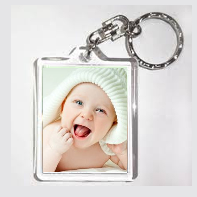 Fényképes műanyag kulcstartó