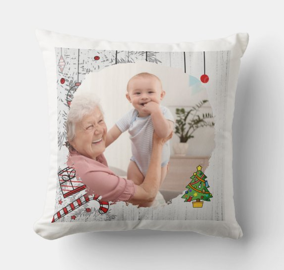 Egyedi fényképes párna - Karácsony - CS9