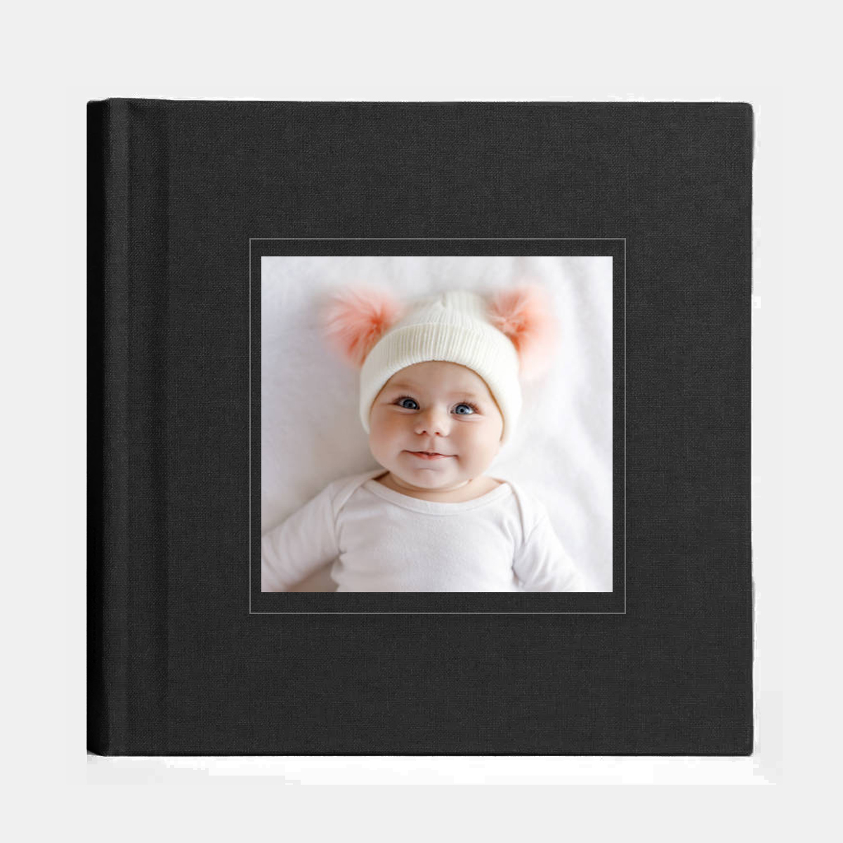 fotokonyv 20x20 - Fekete szövet