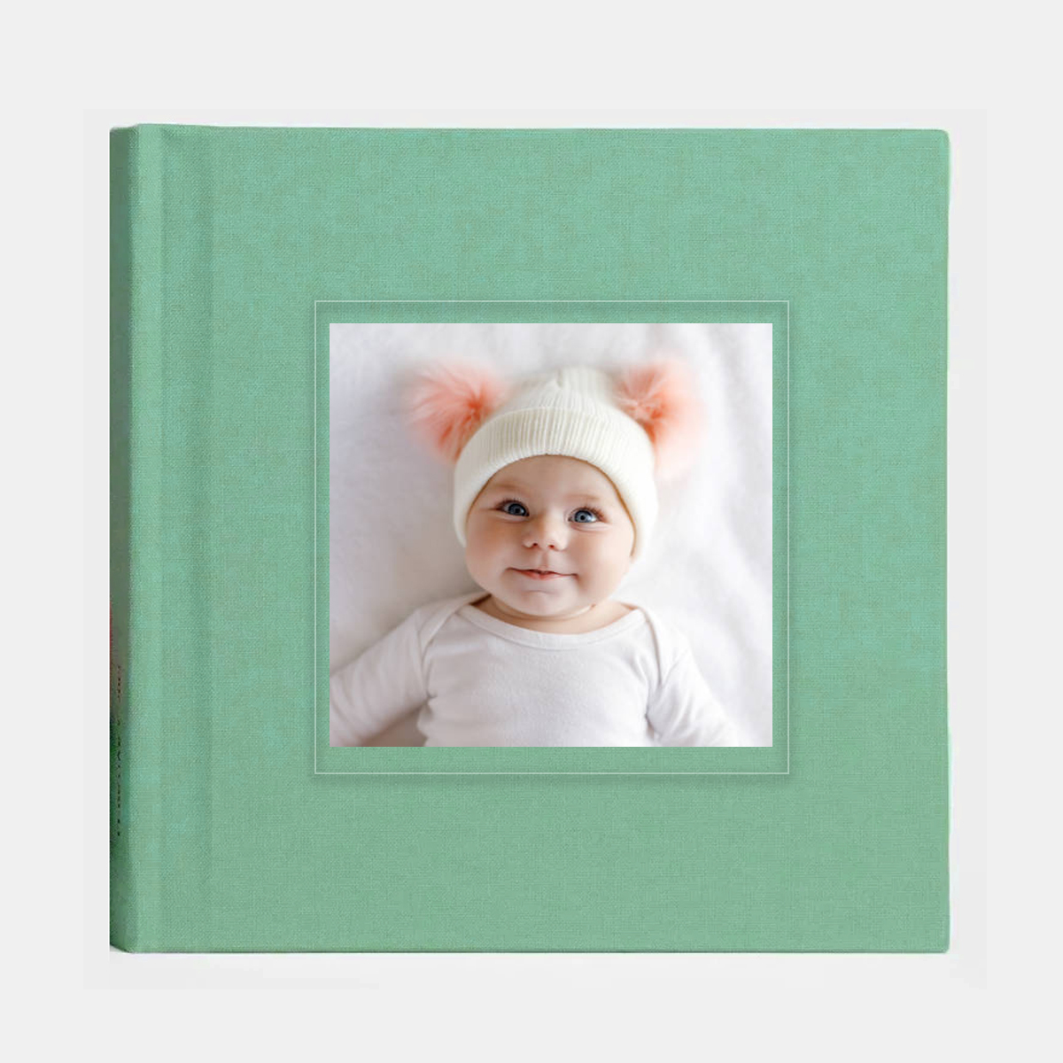 fotokonyv 20x20 - Zöld szövet