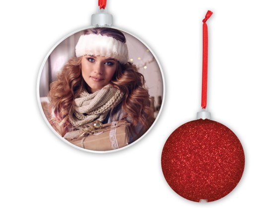 ZEP SF104V1 karácsonyfa dísz piros 8,5x8,5