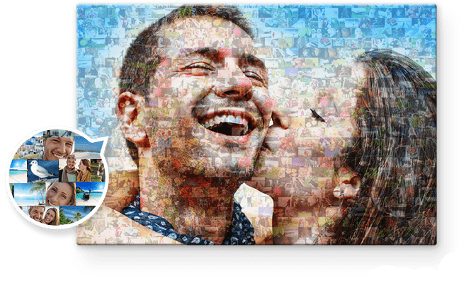 Fotómozaik részletek Megafoto