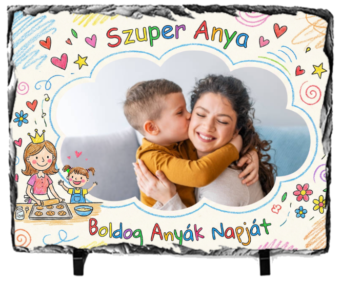 Fényképes Gránitkő (15x21)  -  Anyáknapja - A01